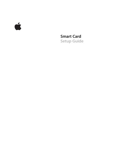 do smart cards have a mac|Smart Card Setup Guide .